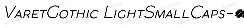 VaretGothic LightSmallCaps字体转换
